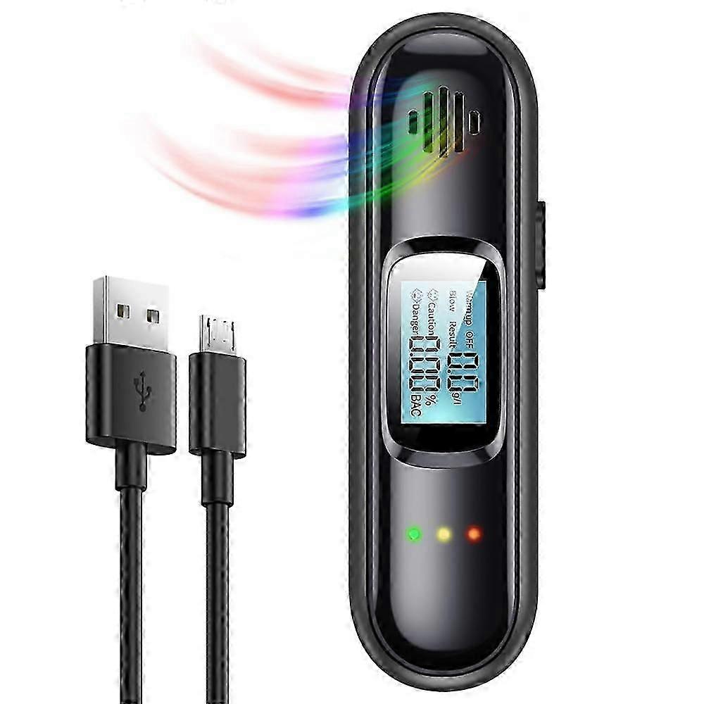 2024 NEW Non-Contact High-Precision Alcohol Tester Professional Alcohol Detector Breath Tester Breathalyzer Car Portable Air Detector Alcoholimeter