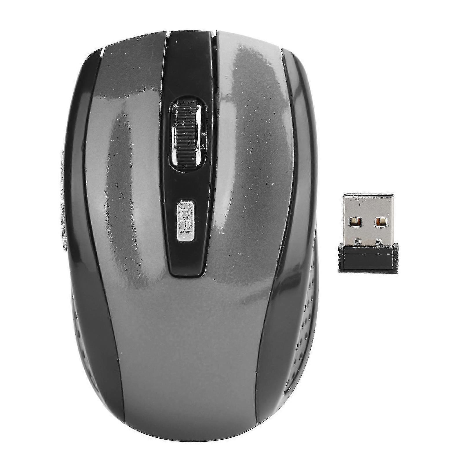 Wireless with Adjustable DPI 250HzGray Mouse Notebook Computer Optical Gaming Accessories