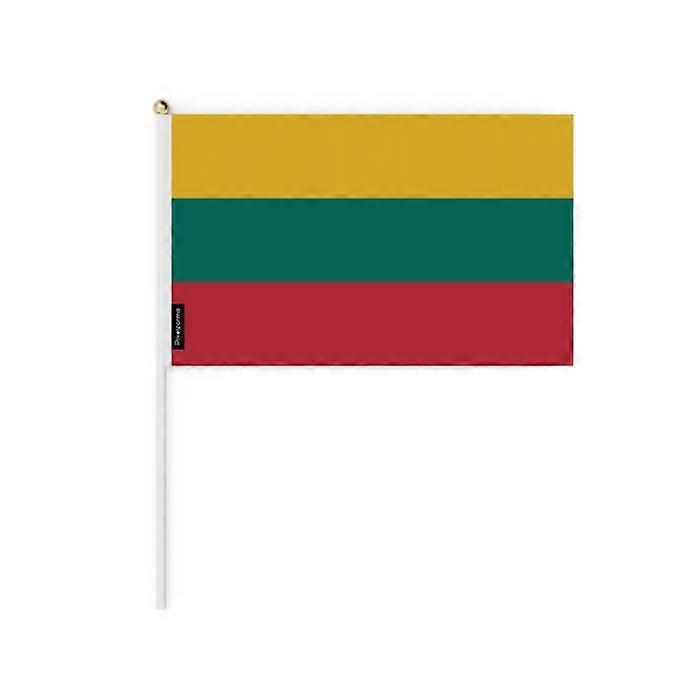 Miniature Flag - Multicolored - Lithuania - 20 x 30 cm - 100 pieces - Durable Polyester