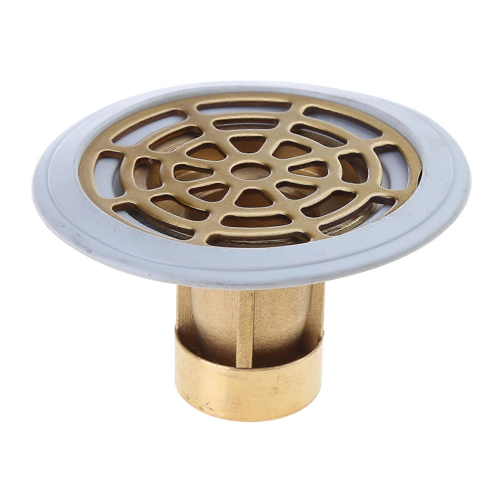 Universal Floor Drain Brass Anti Clogging Floor Plug Easy to Use Floor Stoppers Suitable for Toilet & Sewer Pipe