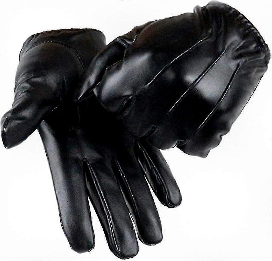 Warm Winter Driving Gloves for Men with Leather Touchscreen Capabilities for Comfortable Use