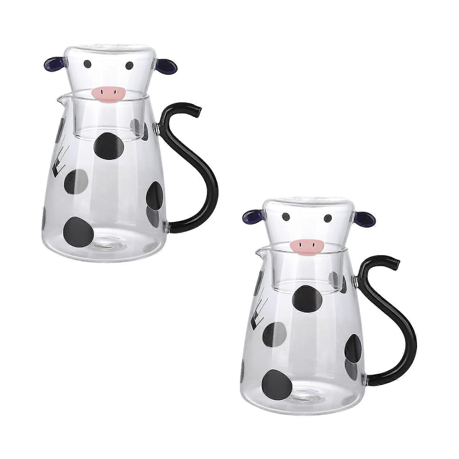 2x Kettle Cute Coffee Pot Portable for Milk Small