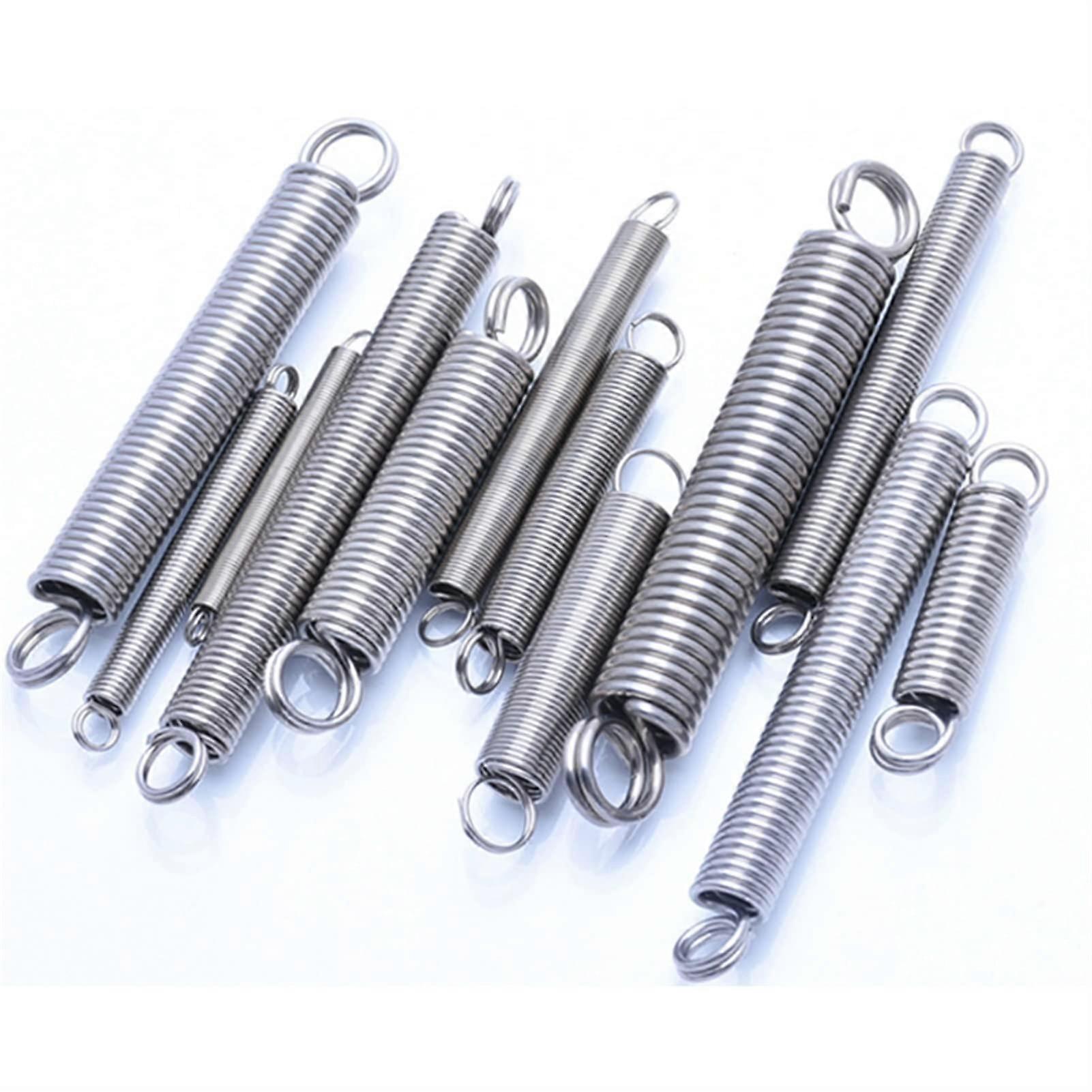Zkenyao Spring Extension Tension springs 0.6mm Wire Diameter 5mm Outer Diameter 140mm Length 2Pcs Draught Spring Durable