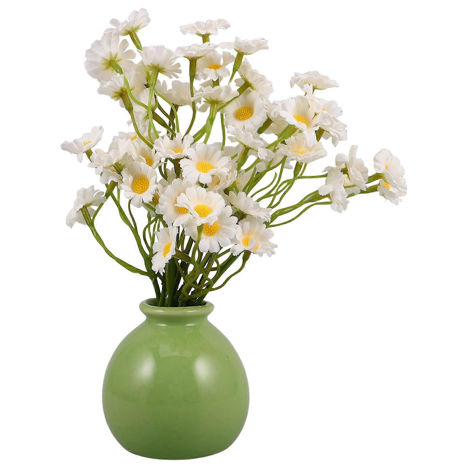 1 Set Artificial Flower Arrangement Dining Room Table Decor Faux Flower Centerpieces Desktop Decoration Simulation Flower In Vase