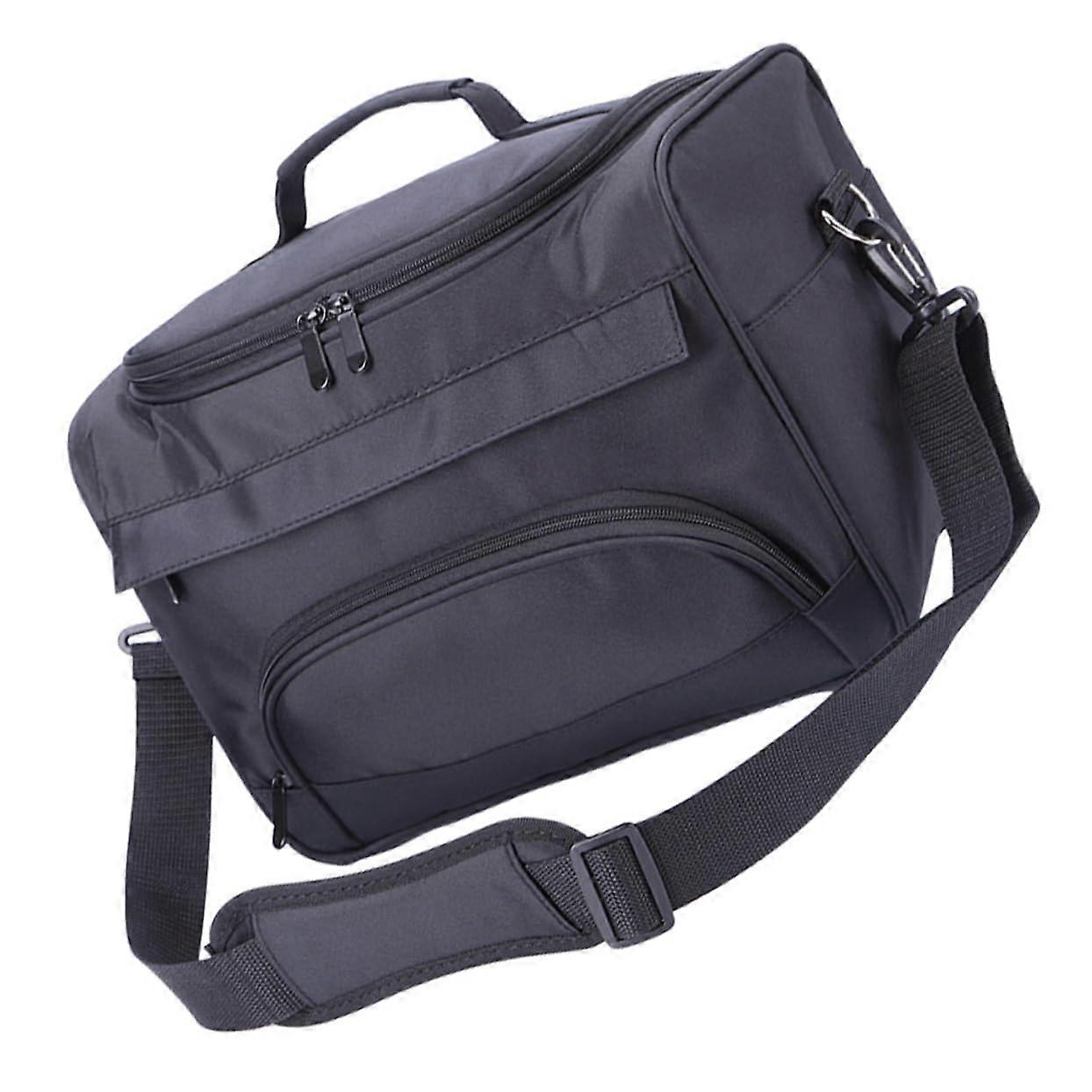 Cosmetic Pouch Multi-Purpose Organizer Bag Waterproof with Sturdy Zipper for Travel Gym Camping Business Black 34x25cm