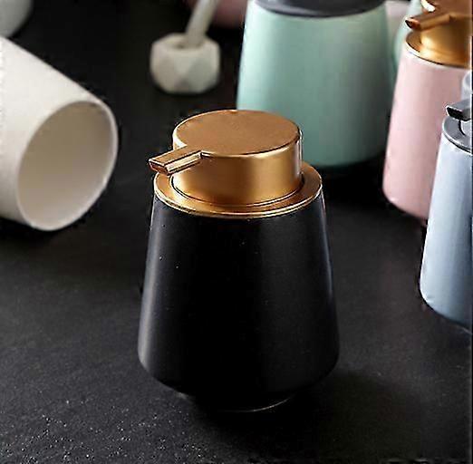 Creative Geometric Push-on Body Soap Foam Ceramic Bottle Hand Soap Shampoo Mousse Foam