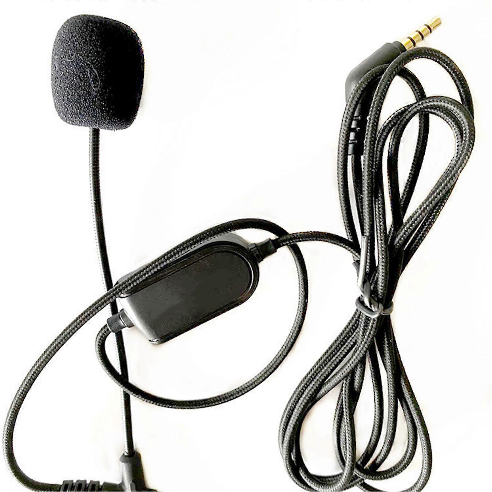 Audio- Line with Mute Switch VoIP Headphone Cable for Boompro Gaming Headset V-MODA Crossfade M-100 for LP LP2