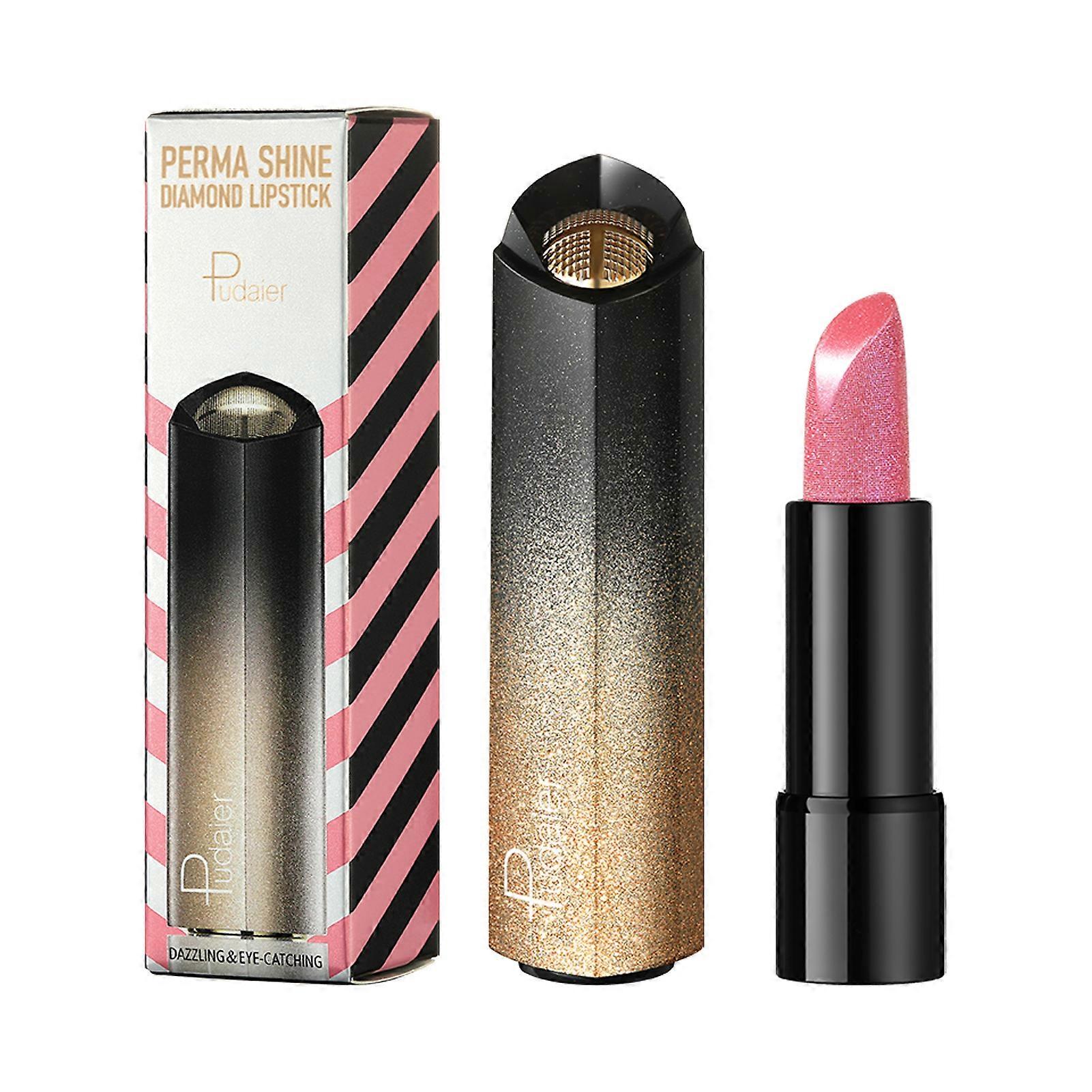 Deep Moisturizing Pearlescent Lipstick Fuller-Looking Shine Glossy Lipstick