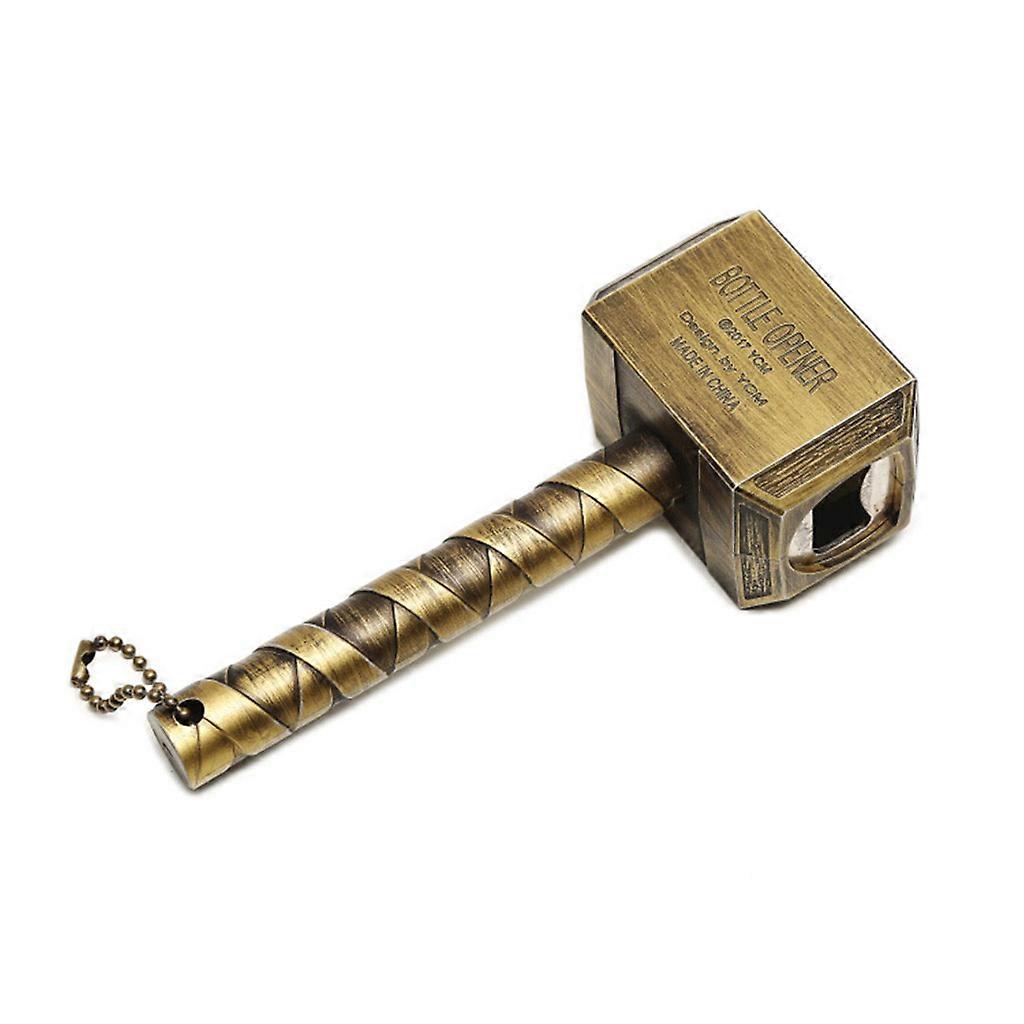 Corkscrew Hammer Bottle Opener Multifunction Beer Gifts for Men Boyfrien Durable Strong Practicality Easy to Collect  Bronze