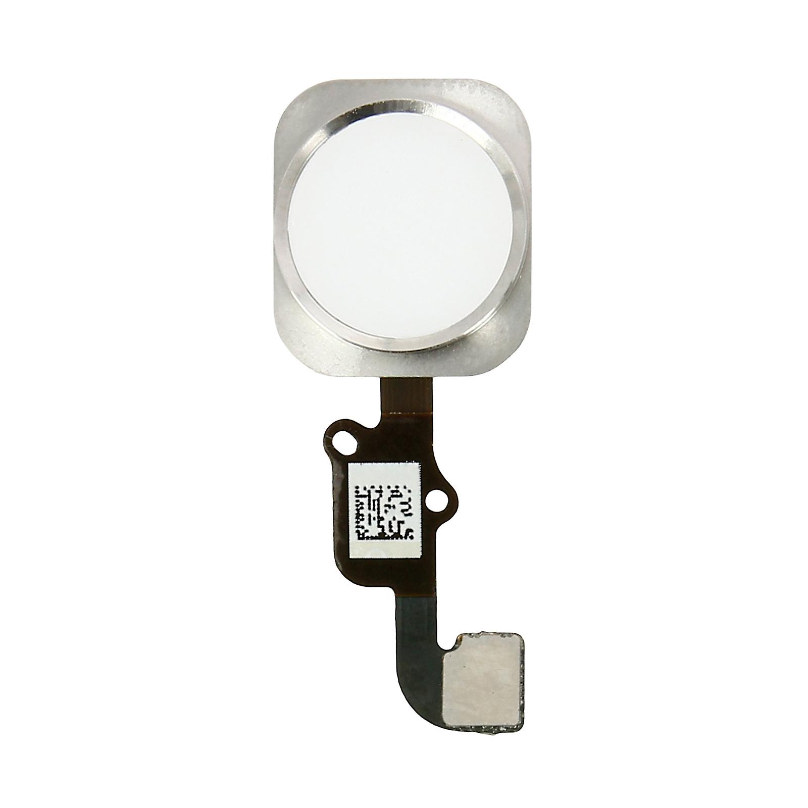 White home button + flex cable, replacement part for Apple iPhone 6