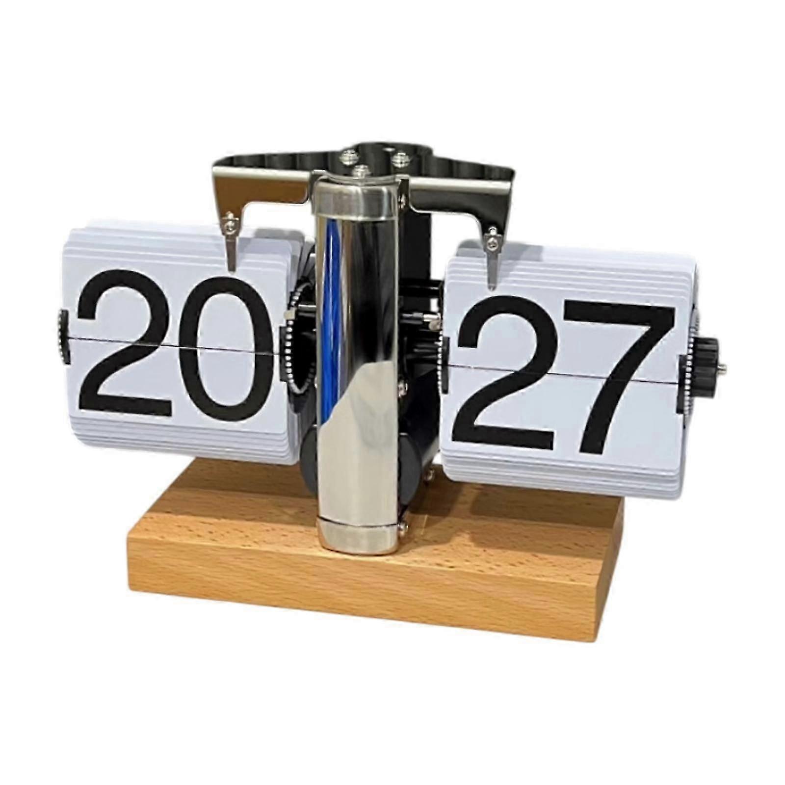 フリップデスククロック機械式フリップクロックレストラン新築祝いのギフトホーム