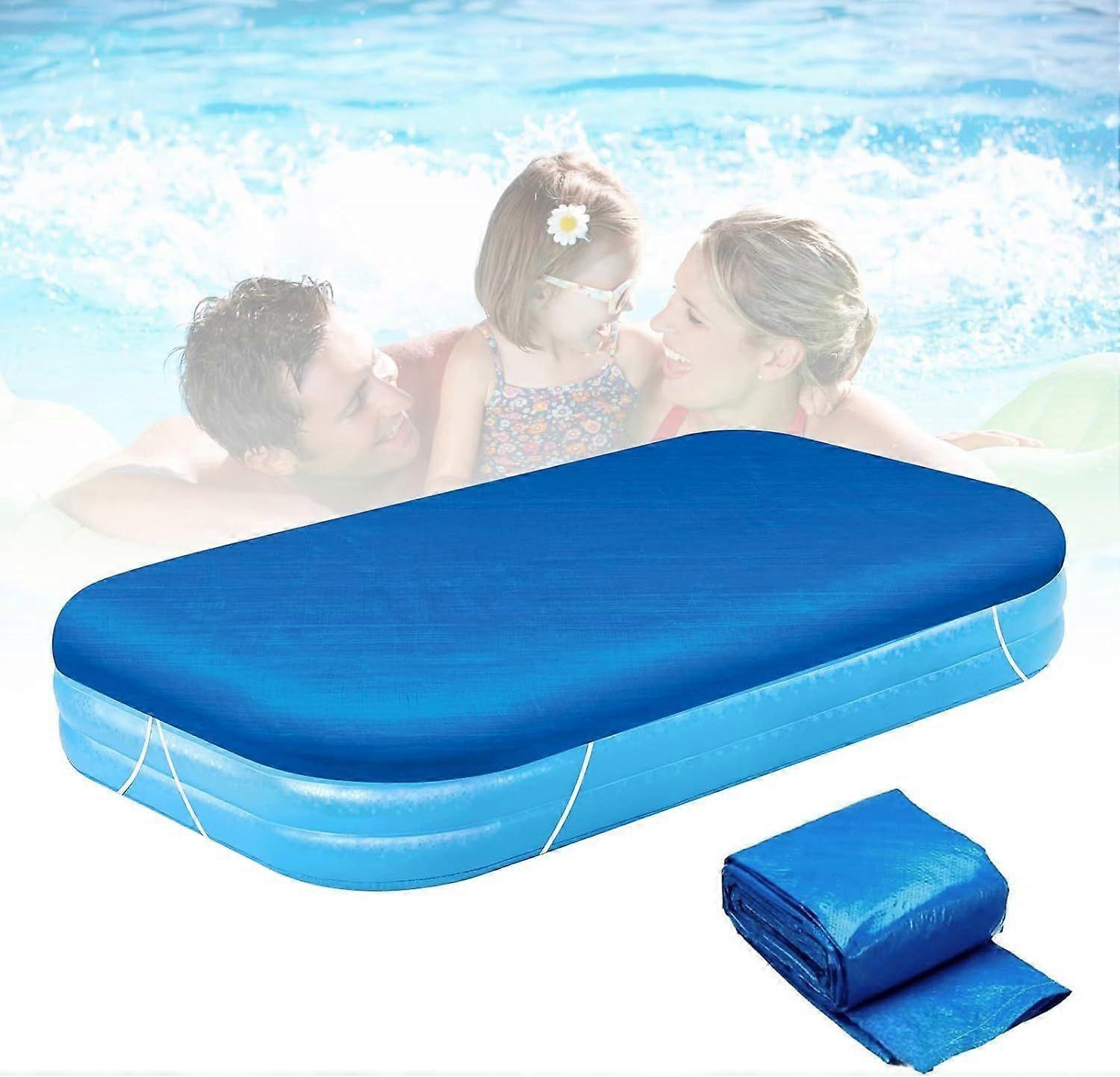 Rectangular Pool Cover, Fits 120 in x 72 in Inflatable Rectangle Swimming Pool
