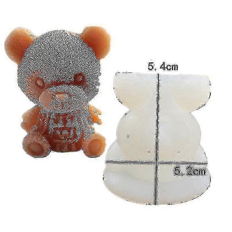 3D Silicone Mold Bear Dog Shape Ice Cube Chocolate Mould DIY Ice Cream Tool