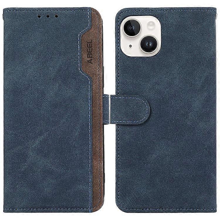 ABEEL Compatível Para iPhone 13 6.1 polegadas Capa de Telefone Magnética PU Couro RFID Carteira Capa