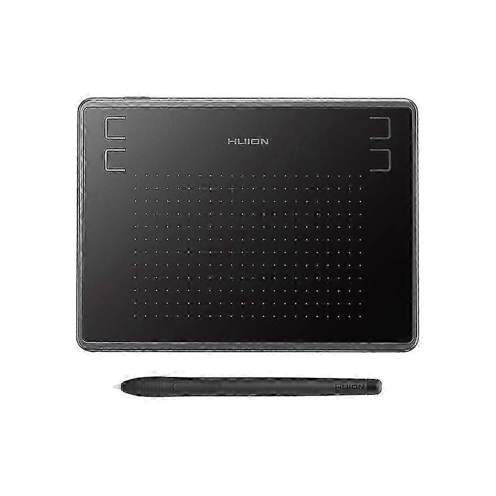 Drawing Tablet with 4096 Levels of Pressure Sensitivity, 5080LPI Pen Resolution, and 233PPS Report Rate, Compatible with Certain Brands, Bla