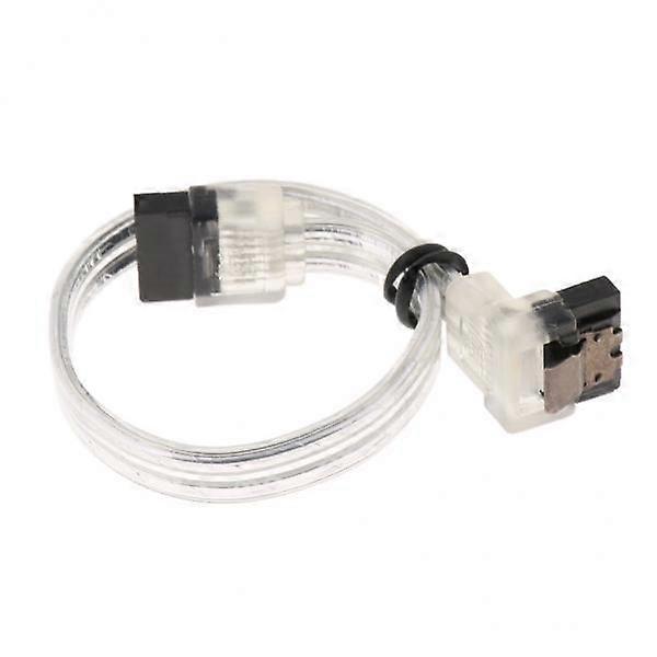 2-7pack SATAIII Data Drive Cable with Locking Latch 150mm Straight to Right