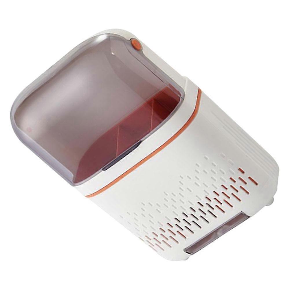 1Pc Wall Mounted Chopstick Holder Creative Drain Cutlery Rack for Kitchen White