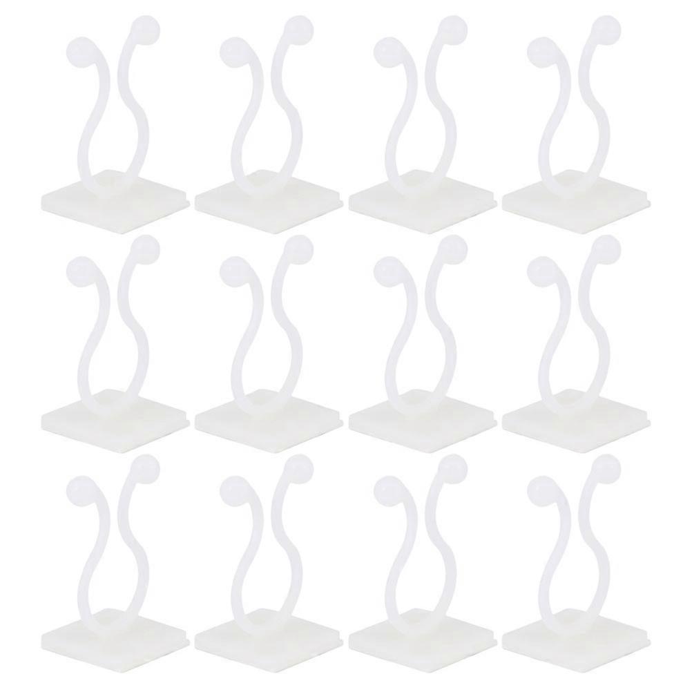 100pcs Self Adhesive Plant Clips with Strong Resin Hooks for Indoor and Outdoor Climbing Vines, Wall Mountable Sticky Ties for Organizing Branches