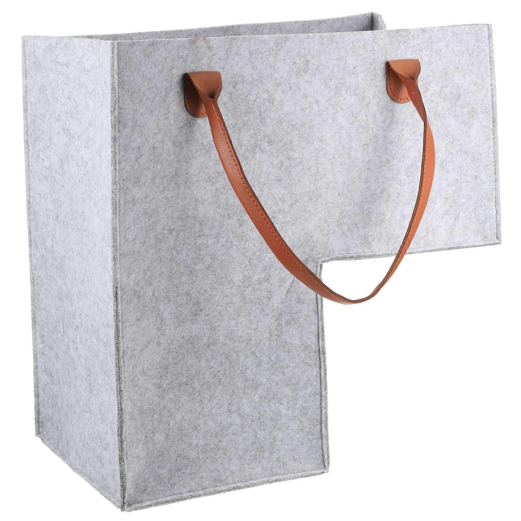 Foldable Storage Container Laundry Basket 42X25X42CM Grey