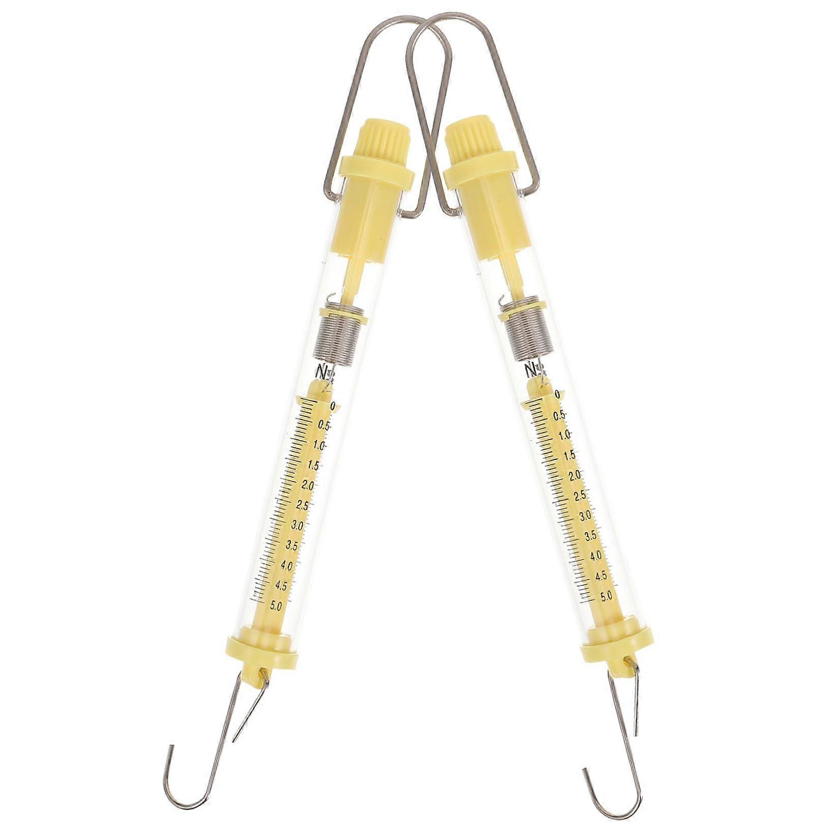 Ton-Force Measuring Spring Scales For Teaching Laboratory - High Capacity, Stainless Steel, Calibrated For Labs