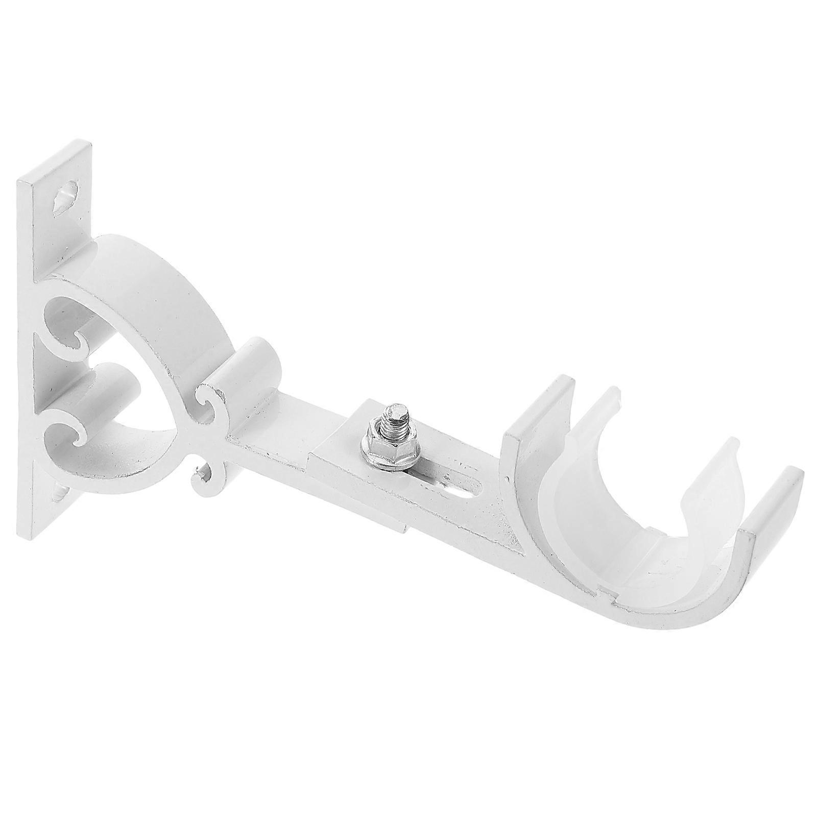 Versatile Use Curtain Rod Bracket Aluminum Alloy Material Support Function For Homeowners And Designers 13.50X8.00X1.50CM 1Set