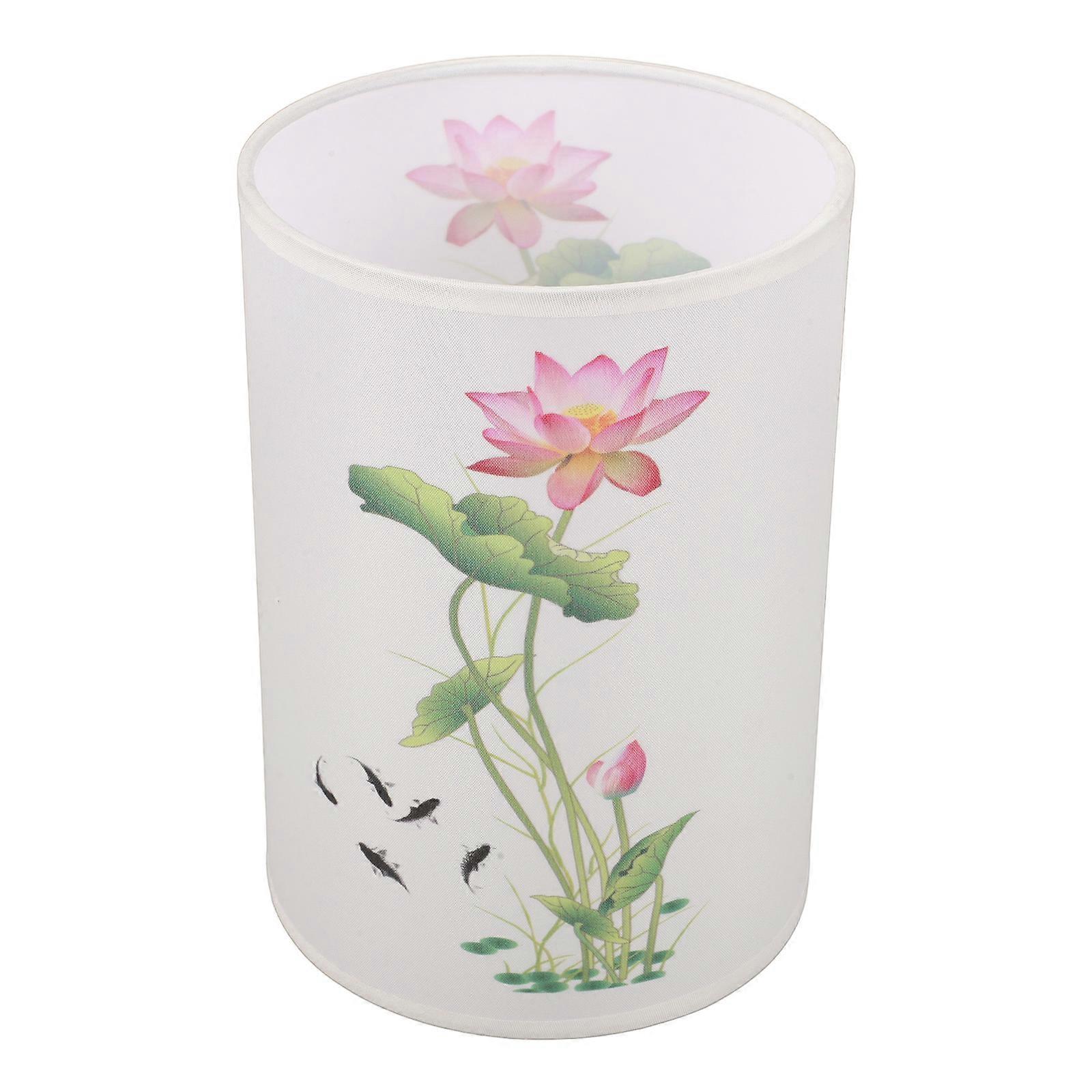 Pattern Lamp Shade Cylindrical Fabric Lampshade For Table Lamp Light Diffusion 20.00X14.00X14.00CM 1Pack