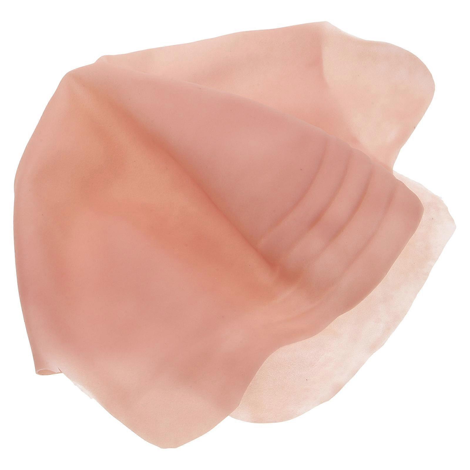 Bald Cap For Costume Party Headwear Cosplay Accessories Beige Latex 1Set