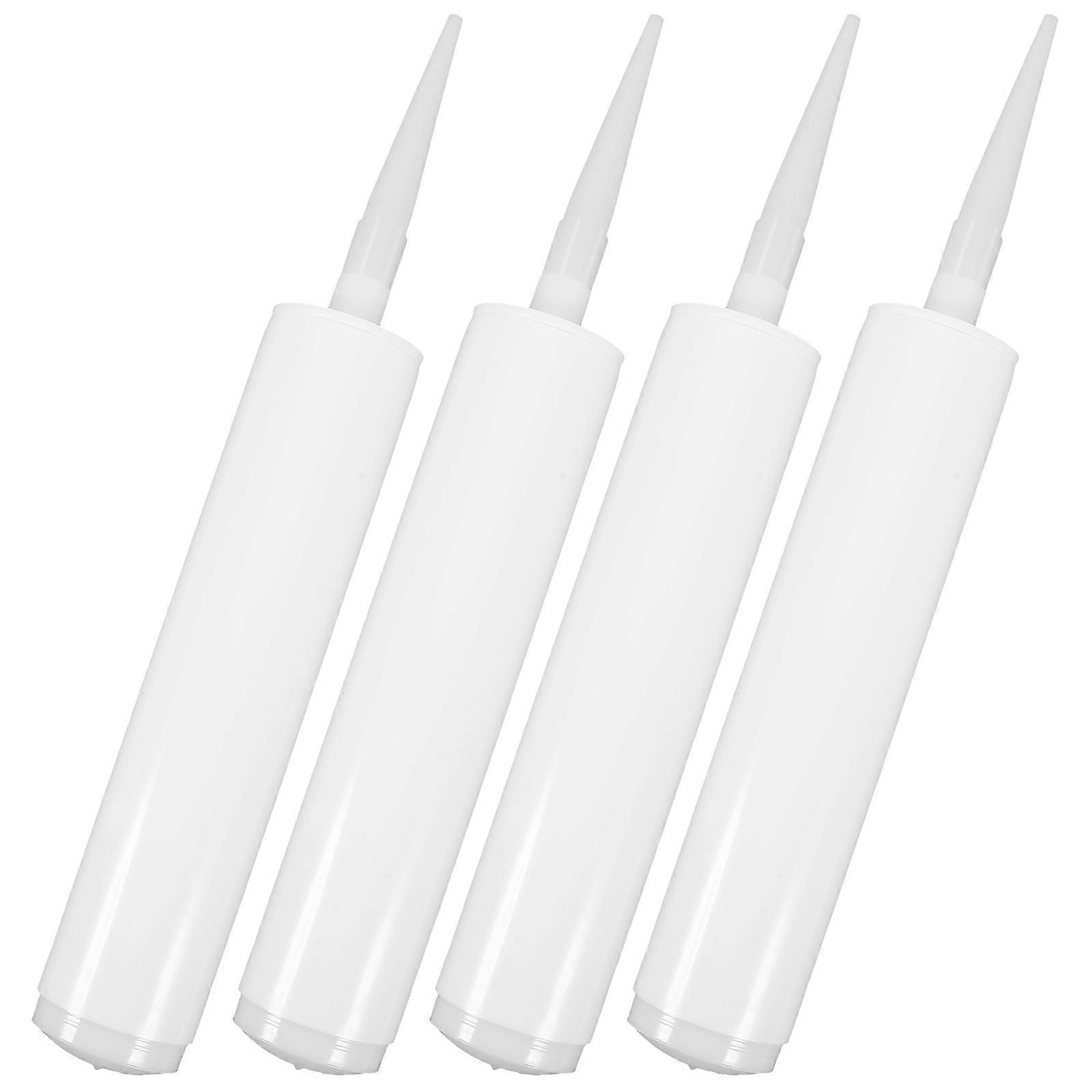 Reusable Empty Caulk Tube Cylindrical Design For Repair Gaps Construction 4Pcs