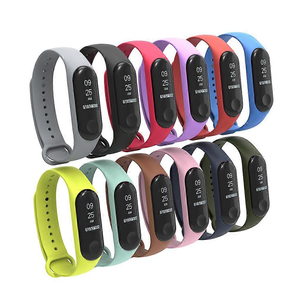 Wristband Replacement Silicone Wriststrap for 3 Smart Bracelet Black Any Occasion 24.30X1.50X0.50CM Adjustable Size 1Set