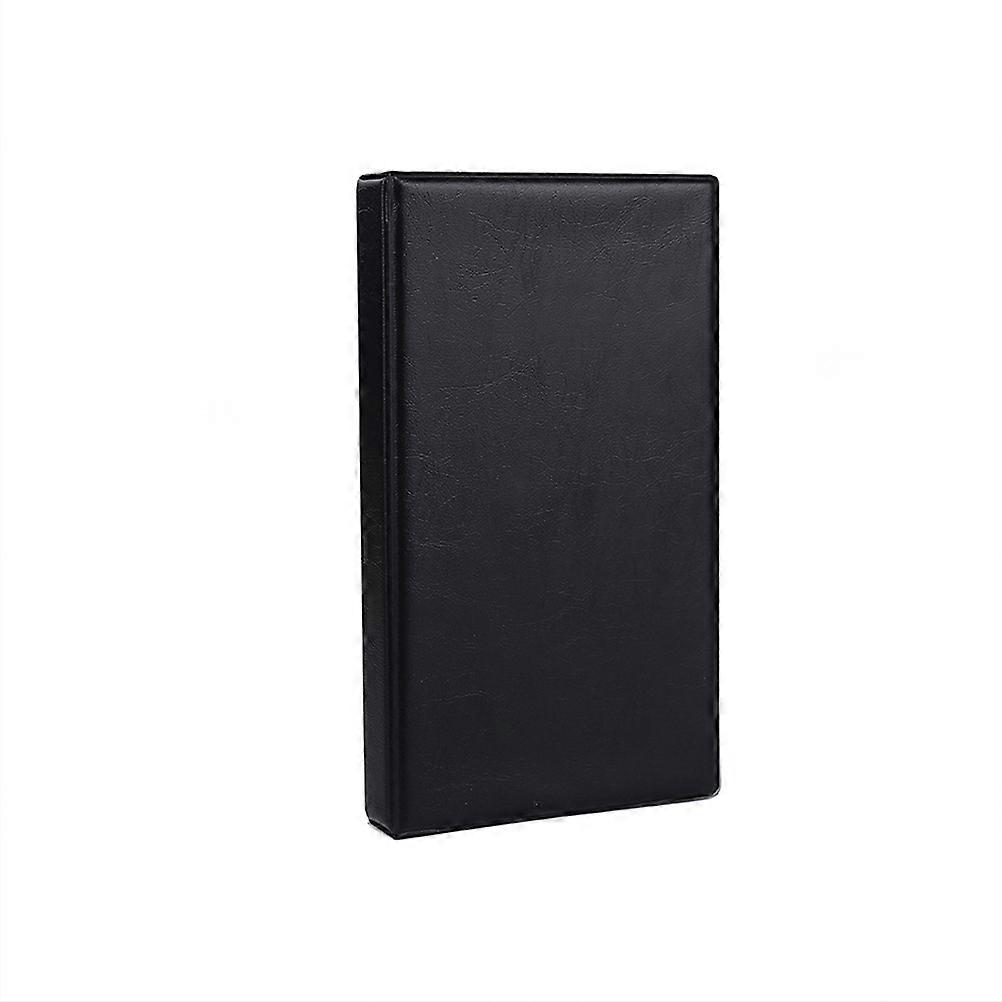 Cards Holder 18.5x10.8cm Black Pu Leather Hardcover Business Cards Case 1Set