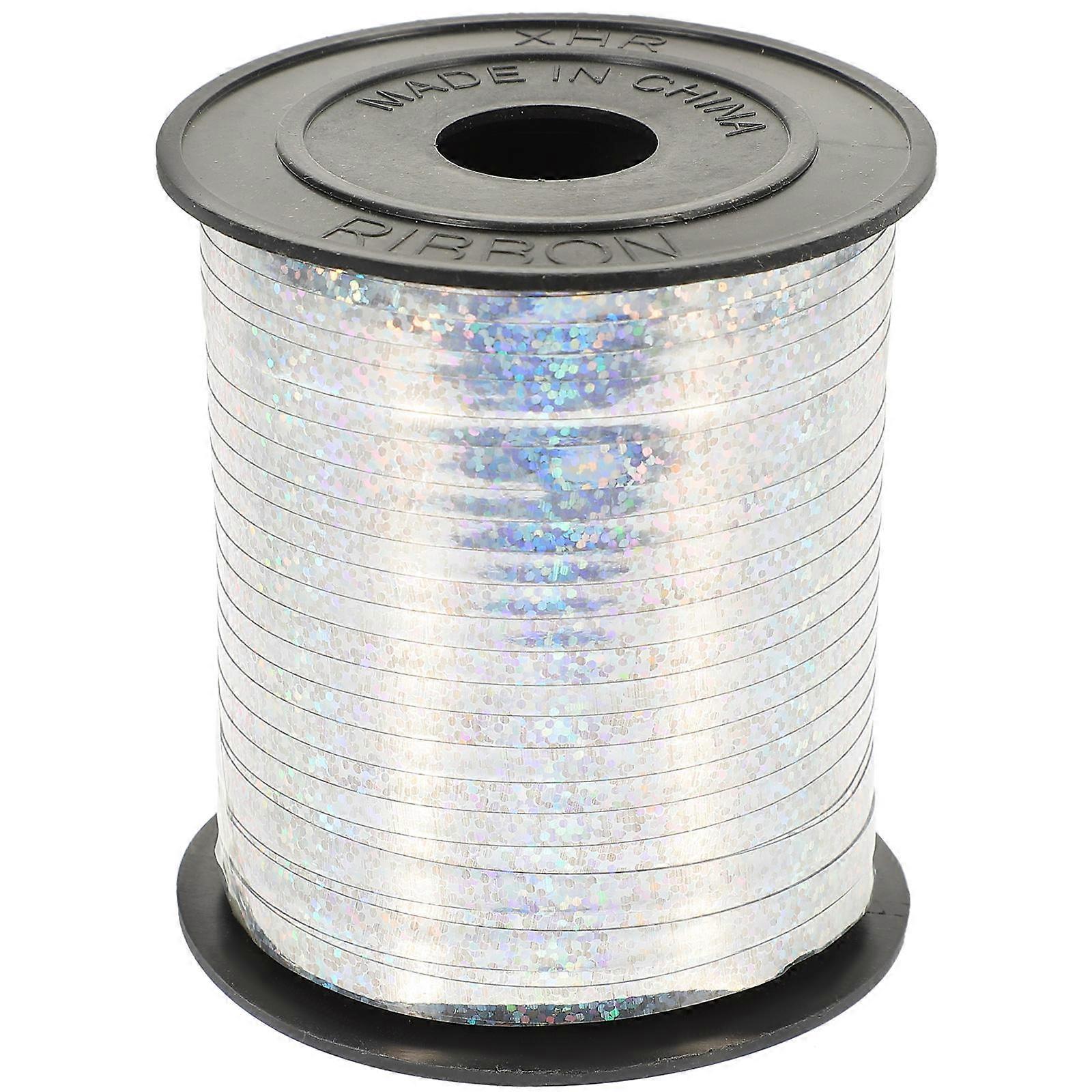 Packing Ribbons Silver present Wrapping Ribbon Diy Crafts Floral Decoration 250 Yards Per Roll 1 Roll