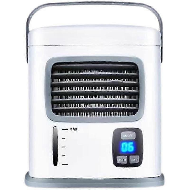 Mini 3 in 1 Evaporative Air Cooling Cooler - Personal Portable Air Conditioner Fan W/12H Timer Adjustable Wind Direction w/2 Speeds 500ML Water Tank Q