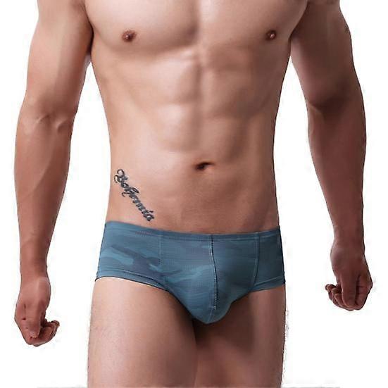 Men Boxer Briefs Low Rise U-Convex Slim Fit Shorts Underwear Colorful