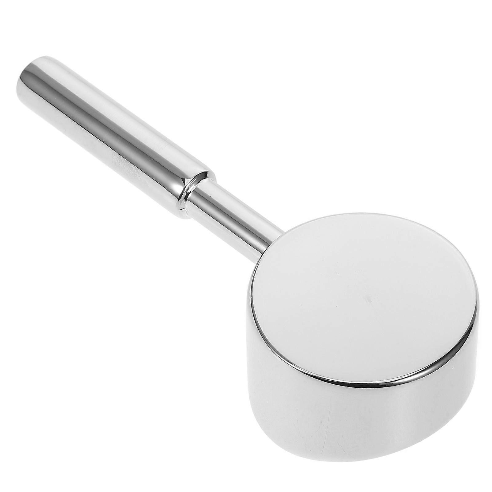 Taps Bathroom Single Handle Faucet Handle Silver 11.10X4.20X2.70CM Zinc Alloy For 1Set