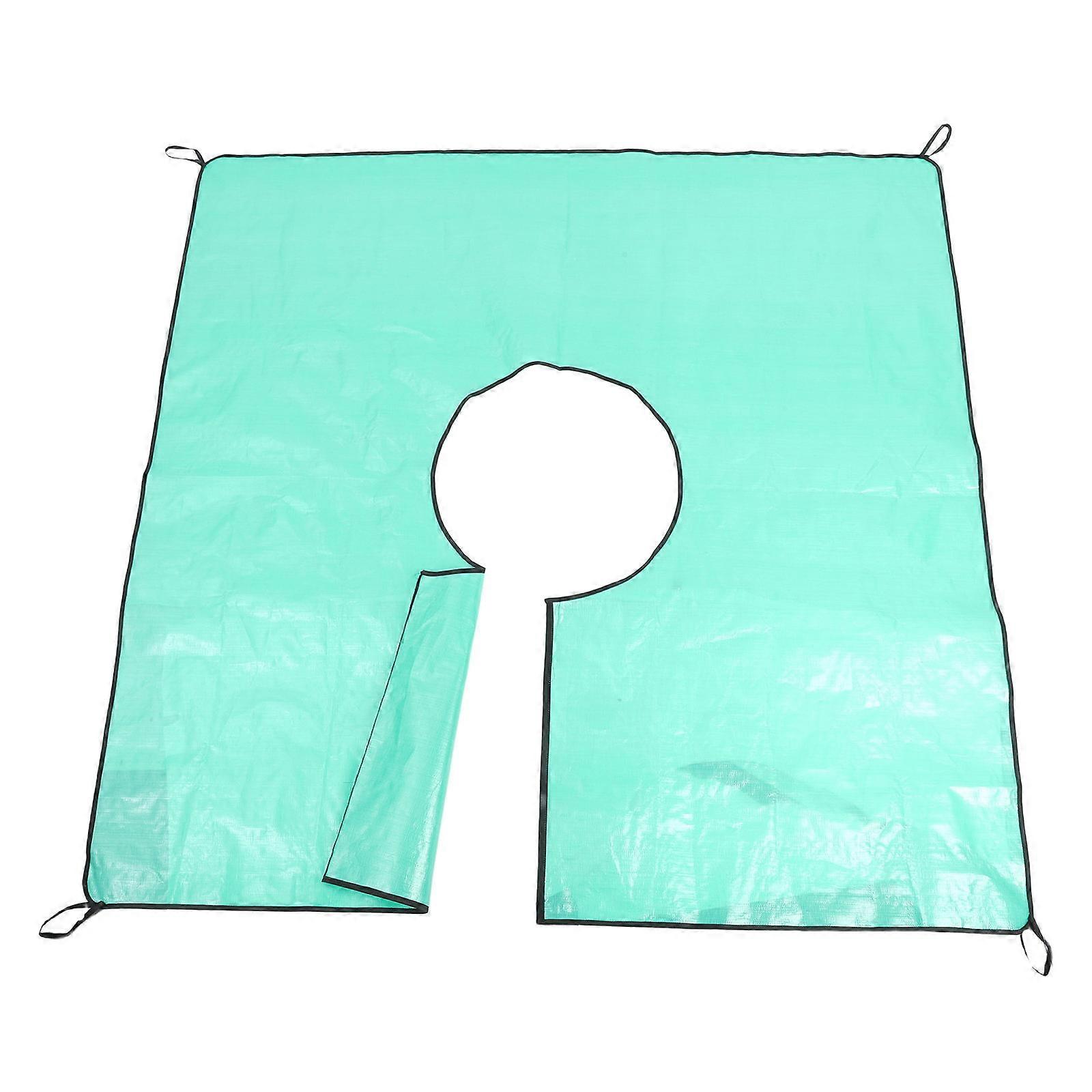Landscape Tarp for Tree Trimming, Leaf Collection with Hole, Garden Pruning Cover for Easy Cleanup and Disposal