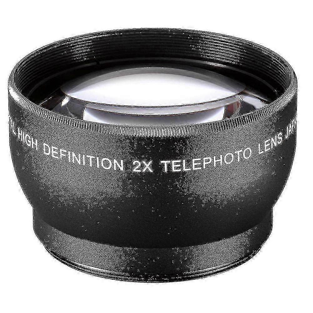 55mm 2X Telephoto Lens Teleconverter Compatible with 18-55mm Lenses for Enhanced Zoom Capabilities