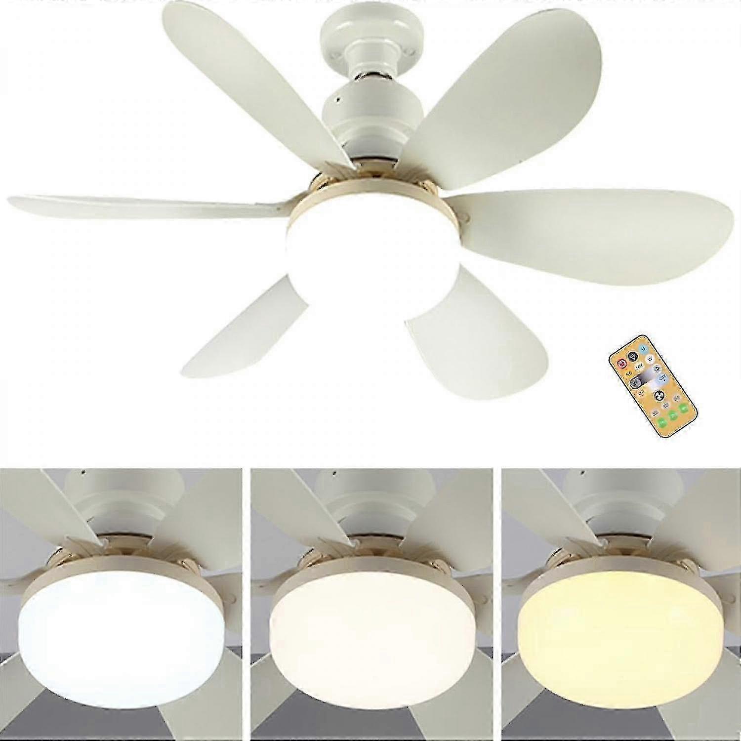 Ceiling Fans with Lights and Remote, Screw Type Fan with Light, Silent Ceiling Fan with Strong Wind and Dimmable Features