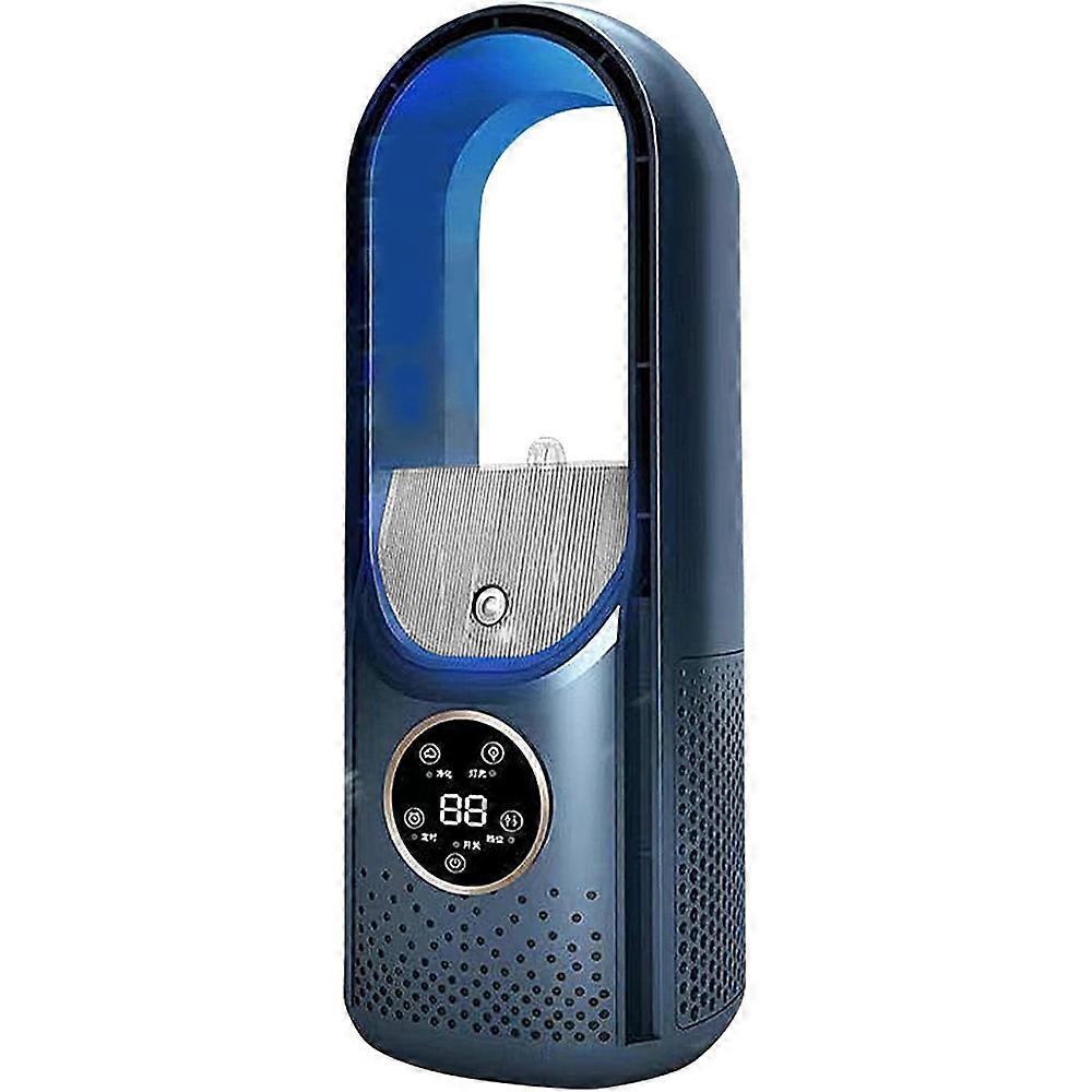 Desk Bladeless Fan with Humidifier USB-Powered Portable Air Conditioner Fan