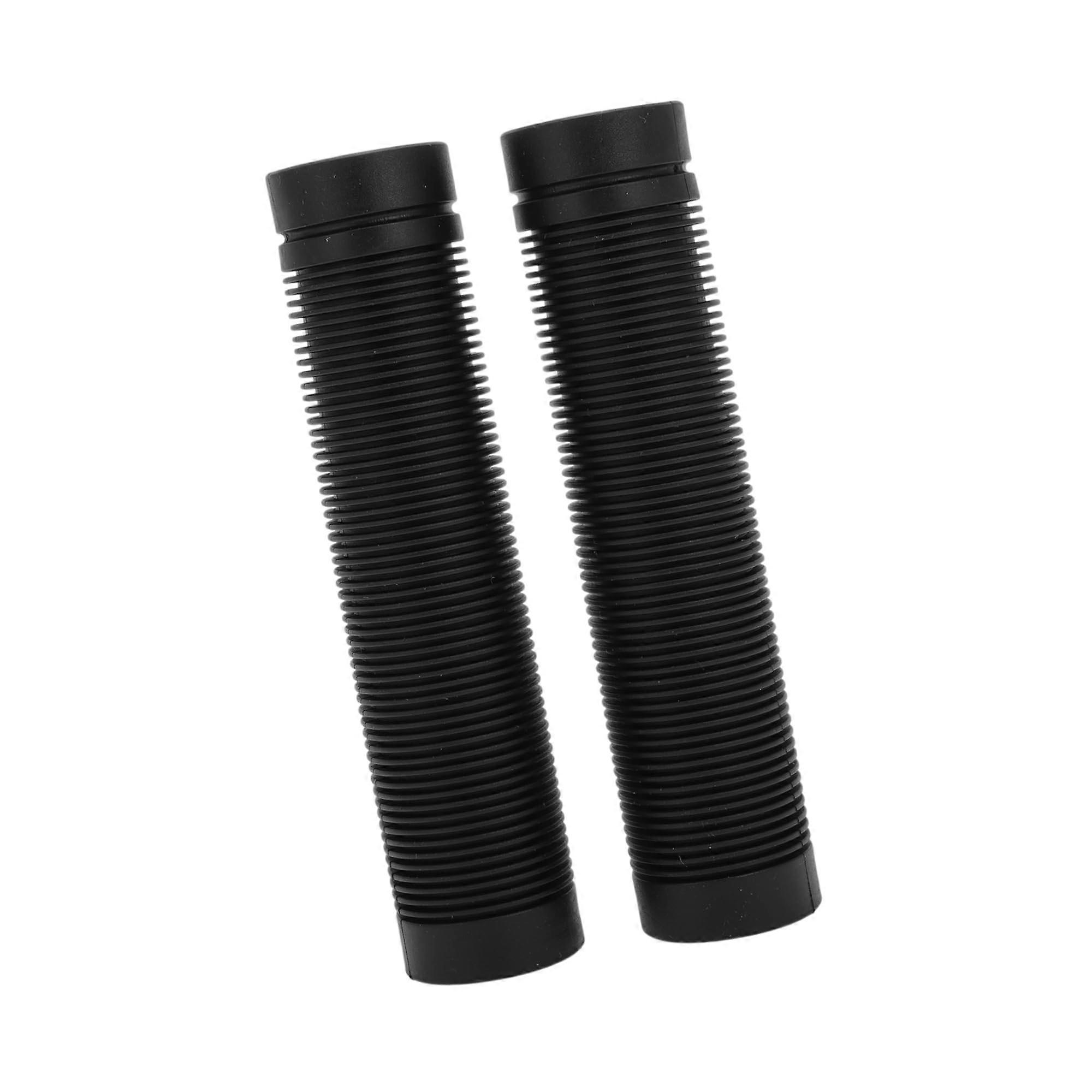 Ergonomic Non-Slip Bicycle Grips Black 1 Pair 5.31" TPE for 22.2mm Handlebars Dual-Sided Design for Mountain and Road Bikes