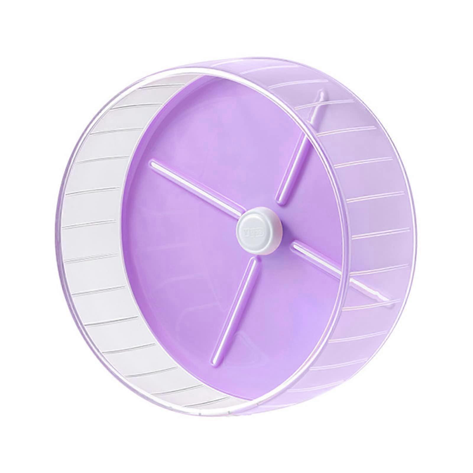 Height Adjustable Hamster Wheel Toy for Small Animals - Silent Running, 12-Inch Size, Safe Plastic Material