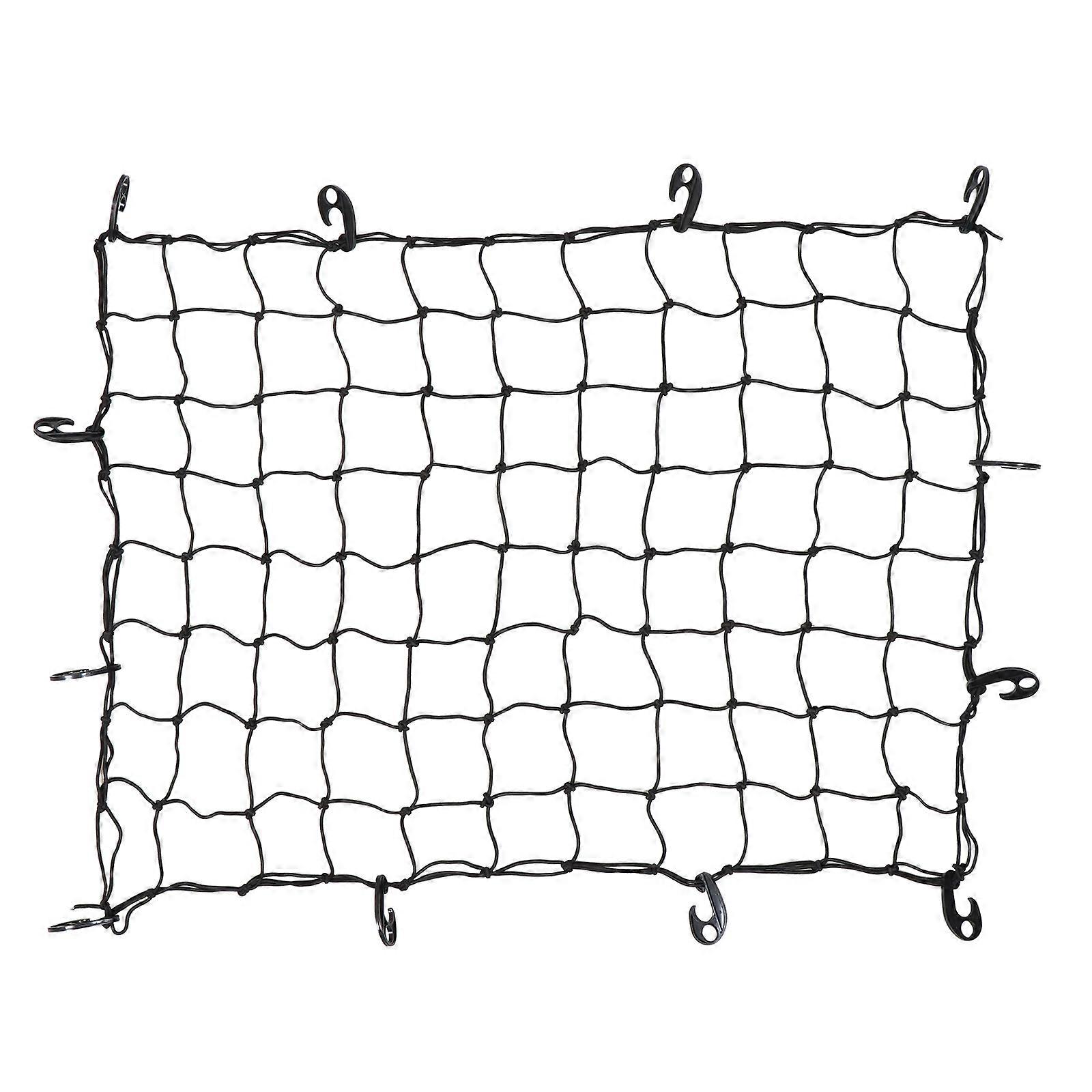 Elastic Bungee Cargo Net with Hooks for Truck, Trailer, and Pickup Roof Racks – Durable and Easy to Install