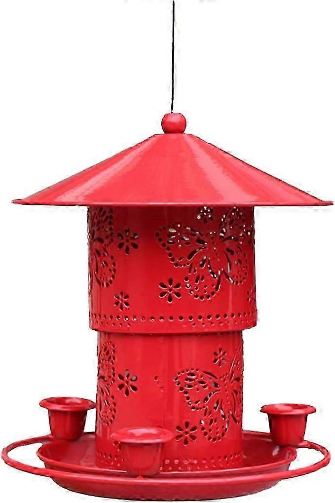 Window Bird Feeder, Outdoor Hummingbird Feeder with 3 Cups, Automatic Draining Waterer Tool for Garden Bird House