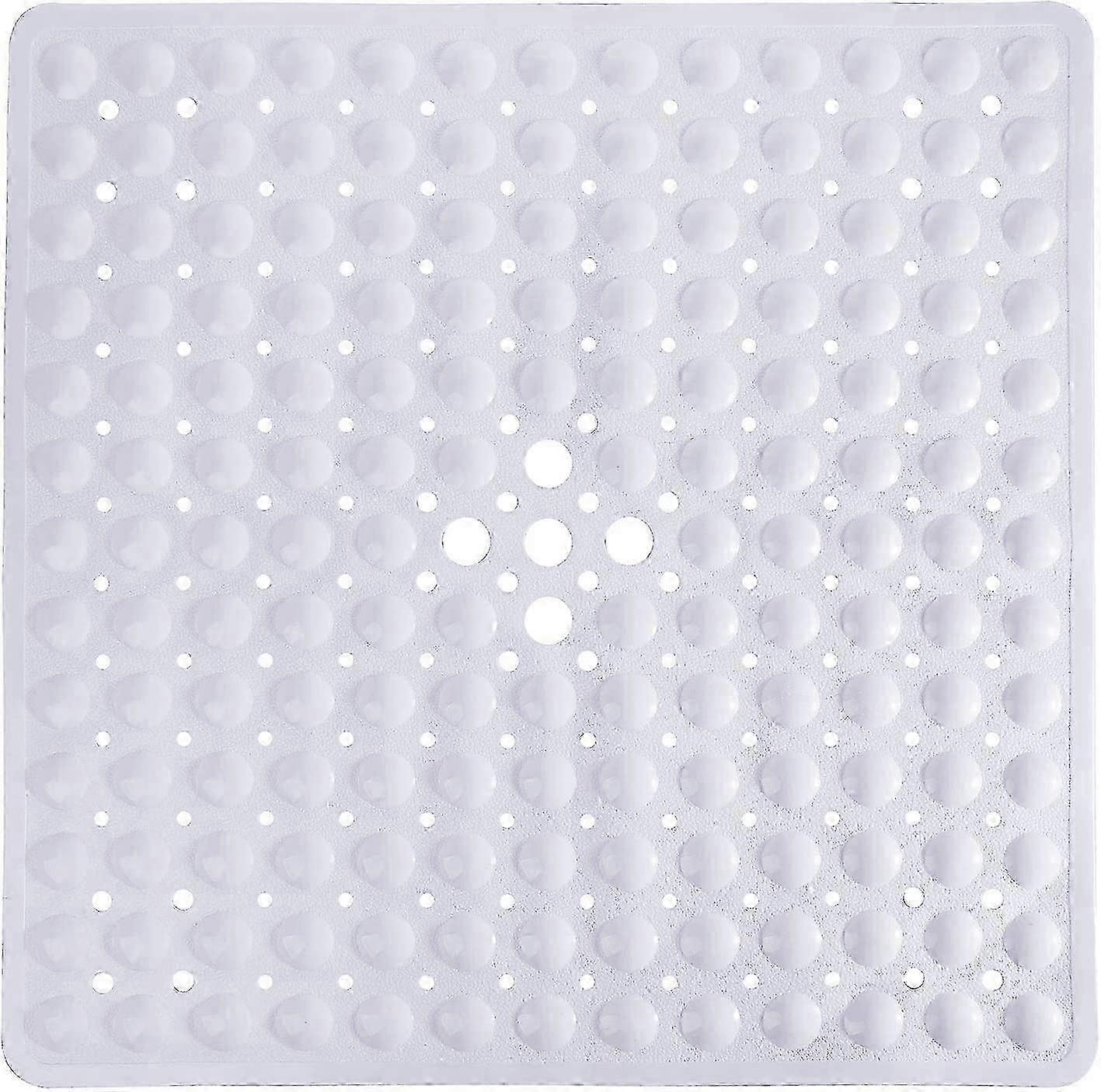 Non-Slip Shower Mat with Suction Cups, Safety Mildew Resistant Bath Mat with Drainage Holes - Navy Blue