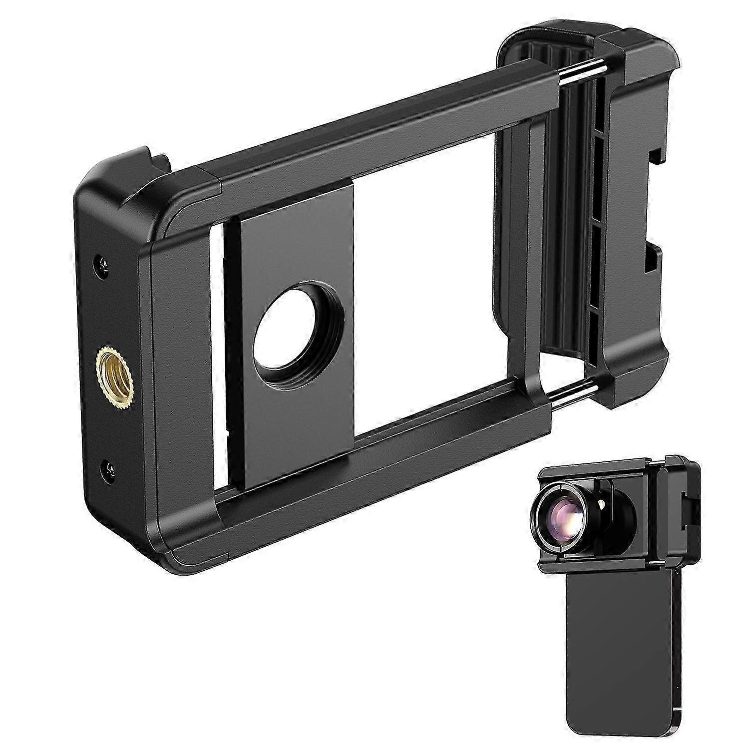 Portable Smartphone Clip Cage External Camera Clip with 1/4 Inch Screw Hole for Selfie