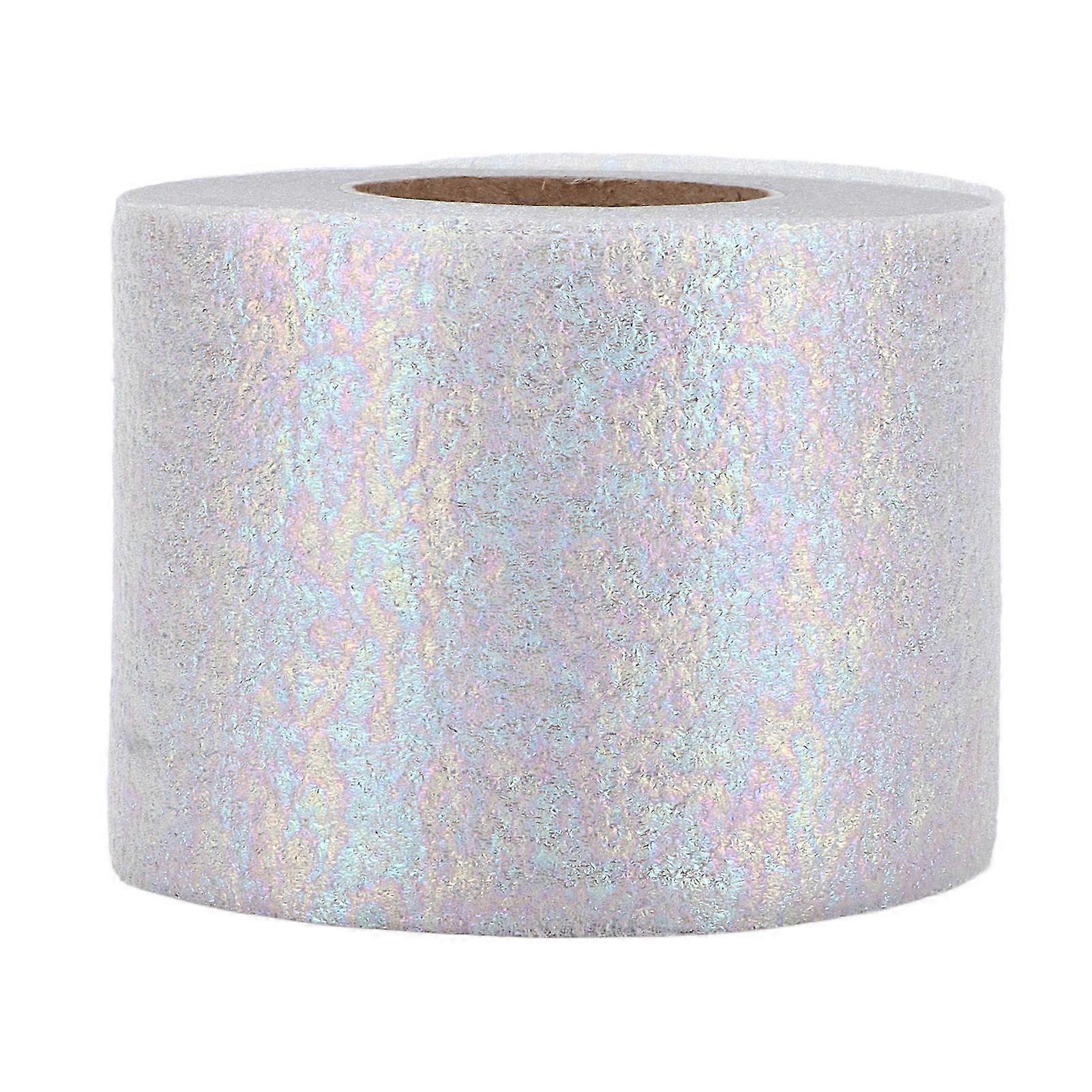 Glitter Tulle Rolls Shiny Appearance Easy to Use Sufficient Quantity Four Colors Netting Fabric Tulle for DIY Decor Silver Gray