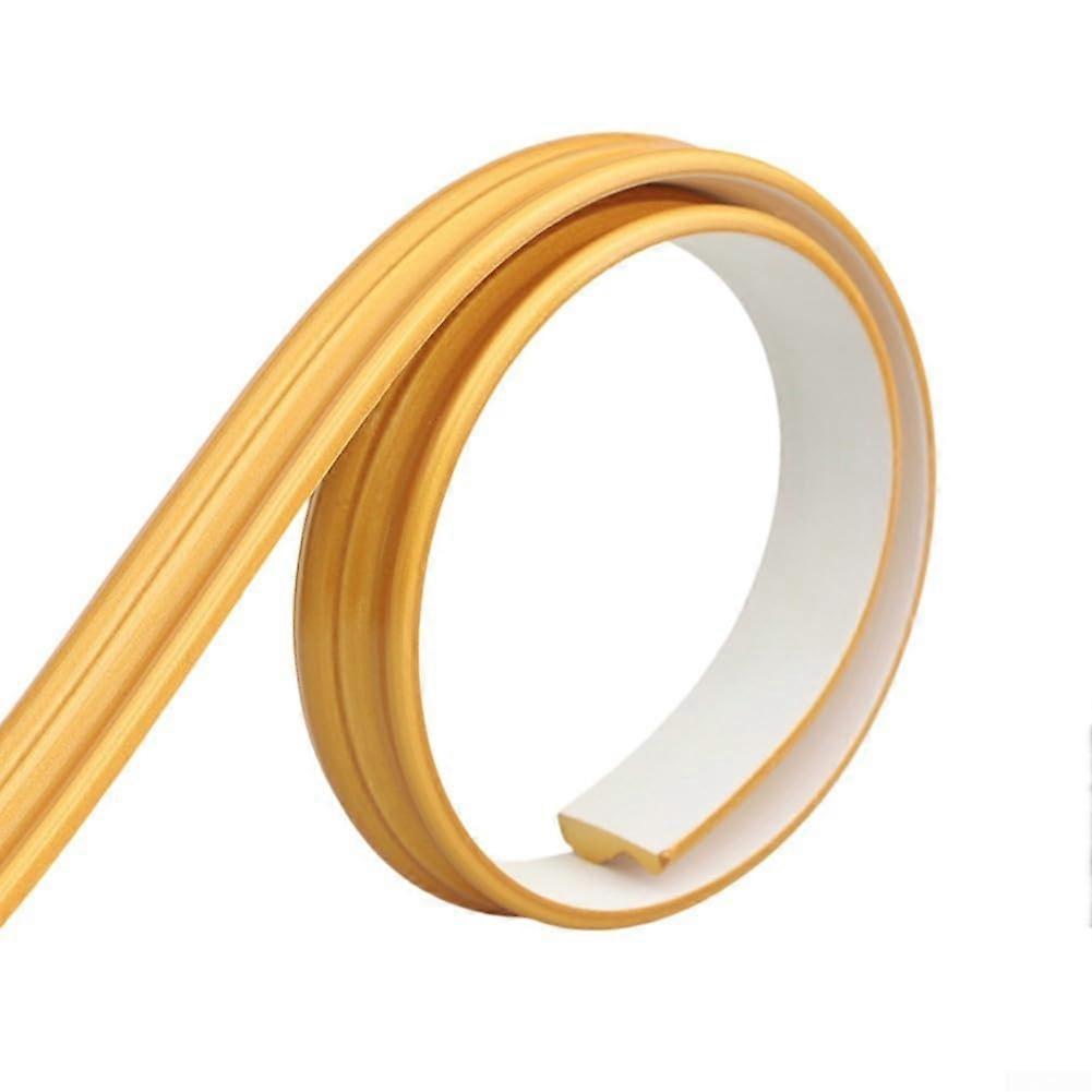 Transformative Decorative Edge Strips Gold Color Universal Fit Compatible With Various Wall Cladding Kits