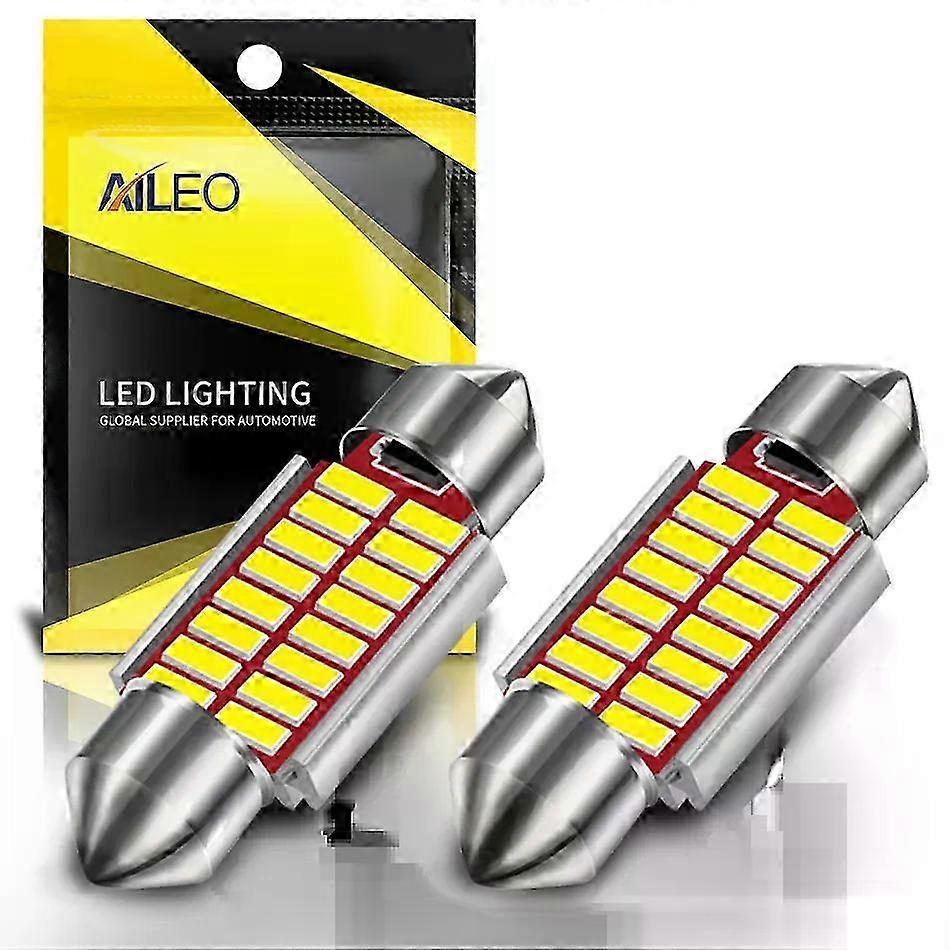 Apply Suitable Brand 2PCS C5W LED CANBUS 31mm 36mm 39mm 42mm Reading Lamp C10W LED Bulb 4014 Chip 12V Car Interior Light White 6000k Error F