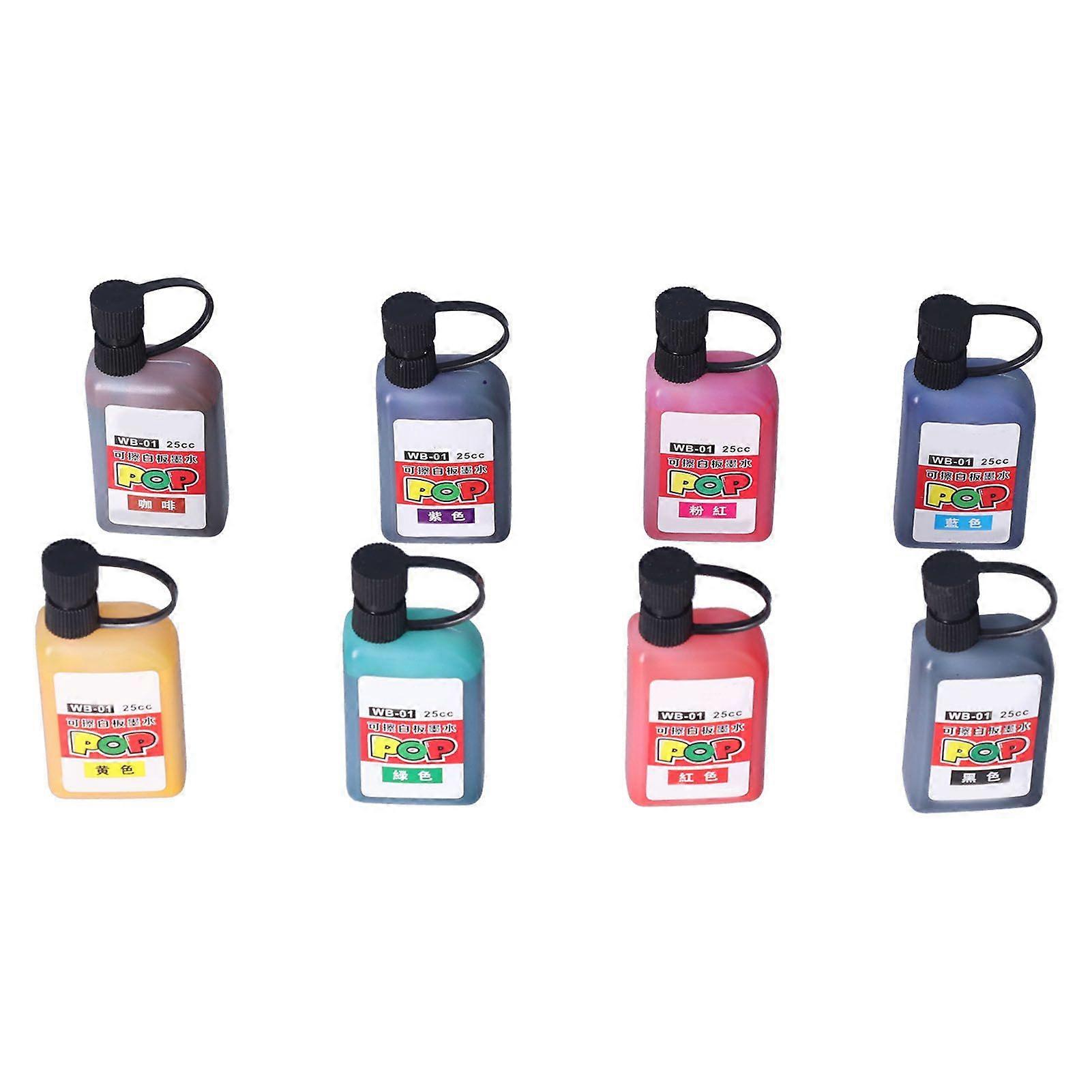2025 Latest Model  8Pcs Marker Inks 8 Colors Vibrant Unfading Waterproof