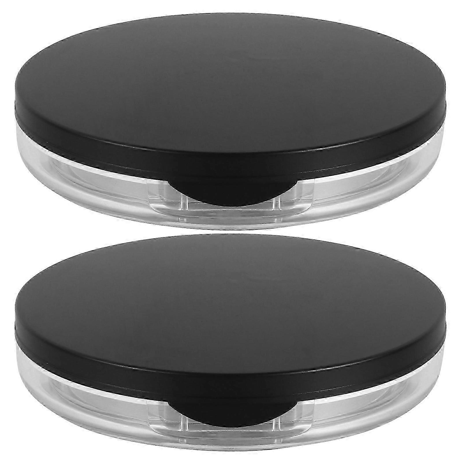 Lightweight Loose Powder Compact, Reusable Cases with Spacious Puff Compartments