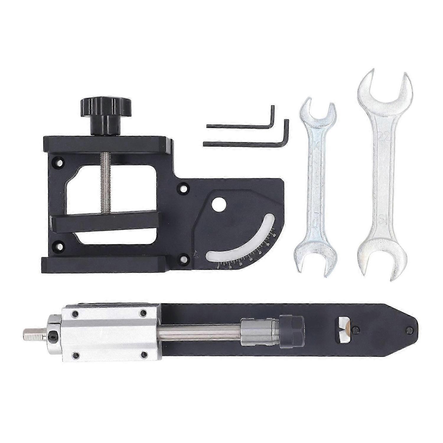 Hole Puncher Dowel Jig Adjustable Angle Aluminum Alloy Woodworking Drill Guide Tool for Round Rod and Pipe
